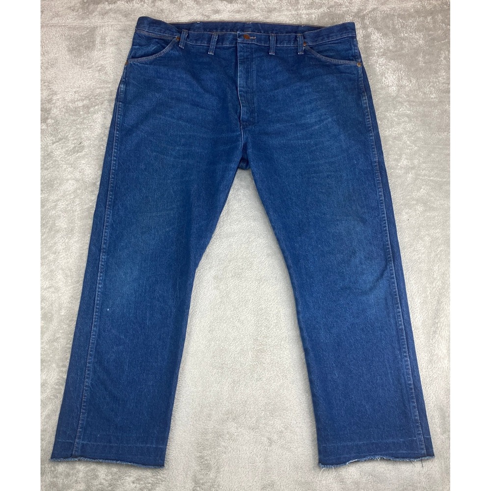 Wrangler Jeans Mens 44x30 (44x27.5) Classic Straight Leg Blue Denim Made‎ in USA